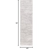 SAFAVIEH Area Rug 8×10 – Berber Shag Collection – Large – Ivory & Beige, Modern Design, Non-Shedding & Easy Cleaning, Plush Thick Pile, Ideal for Living Room, Bedroom, Dining Space (BER563A)(Grey/Ivory)