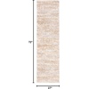 SAFAVIEH Area Rug 8×10 – Berber Shag Collection – Large – Ivory & Beige, Modern Design, Non-Shedding & Easy Cleaning, Plush Thick Pile, Ideal for Living Room, Bedroom, Dining Space (BER563A)(Ivory/Light Gold)