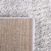 SAFAVIEH Area Rug 8×10 – Berber Shag Collection – Large – Ivory & Beige, Modern Design, Non-Shedding & Easy Cleaning, Plush Thick Pile, Ideal for Living Room, Bedroom, Dining Space (BER563A)(Grey/Ivory)