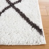 SAFAVIEH Area Rug 8×10 – Berber Shag Collection – Large – Ivory & Grey, Moroccan Design, Non-Shedding & Easy Cleaning, Plush Thick Pile, Ideal for Living Room, Bedroom, Dining Space (BER522F)(Ivory/Grey)
