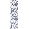 SAFAVIEH Area Rug 8×10 – Calico Shag Collection – Large – Ivory & Blue, Modern Design, Non-Shedding & Easy Cleaning, Ultra Plush Thick Pile, Ideal for Living Room, Bedroom, Dining Space (CLC118A)(Ivory/Blue)