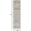 SAFAVIEH Area Rug 8×10 – Charleston Collection – Large – Navy & Creme, Oriental Distressed Design, Non-Shedding & Easy Cleaning, Ideal for Living Room, Bedroom, Office, Dining Space (CHL411N)(Ivory/Light Blue)