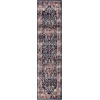 SAFAVIEH Area Rug 8×10 – Charleston Collection – Large – Navy & Creme, Oriental Distressed Design, Non-Shedding & Easy Cleaning, Ideal for Living Room, Bedroom, Office, Dining Space (CHL411N)(Navy/Red)