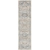 SAFAVIEH Area Rug 8×10 – Charleston Collection – Large – Navy & Creme, Oriental Distressed Design, Non-Shedding & Easy Cleaning, Ideal for Living Room, Bedroom, Office, Dining Space (CHL411N)(Ivory/Light Blue)