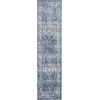 SAFAVIEH Area Rug 8×10 – Charleston Collection – Large – Navy & Creme, Oriental Distressed Design, Non-Shedding & Easy Cleaning, Ideal for Living Room, Bedroom, Office, Dining Space (CHL411N)(Navy/Creme)