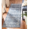 SAFAVIEH Area Rug 8×10 – Charleston Collection – Large – Navy & Creme, Oriental Distressed Design, Non-Shedding & Easy Cleaning, Ideal for Living Room, Bedroom, Office, Dining Space (CHL411N)(Navy/Creme)