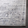 SAFAVIEH Area Rug 8×10 – Charleston Collection – Large – Navy & Creme, Oriental Distressed Design, Non-Shedding & Easy Cleaning, Ideal for Living Room, Bedroom, Office, Dining Space (CHL411N)(Grey/Dark Grey)