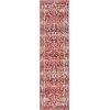 SAFAVIEH Area Rug 8×10 – Charleston Collection – Large – Navy & Creme, Oriental Distressed Design, Non-Shedding & Easy Cleaning, Ideal for Living Room, Bedroom, Office, Dining Space (CHL411N)(Red/Ivory)