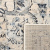 SAFAVIEH Area Rug 8×10 – Charleston Collection – Large – Navy & Creme, Oriental Distressed Design, Non-Shedding & Easy Cleaning, Ideal for Living Room, Bedroom, Office, Dining Space (CHL411N)(Ivory/Light Blue)