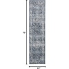 SAFAVIEH Area Rug 8×10 – Charleston Collection – Large – Navy & Creme, Oriental Distressed Design, Non-Shedding & Easy Cleaning, Ideal for Living Room, Bedroom, Office, Dining Space (CHL411N)(Navy/Creme)