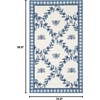 SAFAVIEH Area Rug 8×10 – Chelsea Collection – Large – Ivory & Green, Hand-Hooked Wool, French Country Design, Ideal for Living Room, Bedroom, Office, Dining Space (HK55A)(Ivory/Blue)