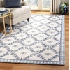 SAFAVIEH Area Rug 8×10 – Chelsea Collection – Large – Ivory & Green, Hand-Hooked Wool, French Country Design, Ideal for Living Room, Bedroom, Office, Dining Space (HK55A)(Ivory/Blue)