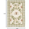 SAFAVIEH Area Rug 8×10 – Chelsea Collection – Large – Ivory & Green, Hand-Hooked Wool, French Country Design, Ideal for Living Room, Bedroom, Office, Dining Space (HK55A)(Ivory/Green)