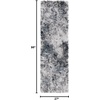 SAFAVIEH Area Rug 8×10 – Cloud Shag Collection – Large – Grey & Blue, Modern Design, Non-Shedding & Easy Cleaning, Ultra Plush Thick Pile, Ideal for Living Room, Bedroom, Dining Space (CLD110F)(Grey/Blue)