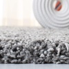 SAFAVIEH Area Rug 8×10 – Evolution Shag Collection – Large – Grey, Solid Design, Non-Shedding & Easy Cleaning, Ultra Plush Thick Pile, Ideal for Living Room, Bedroom, Dining Space (EVO520F)(Grey)