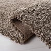 SAFAVIEH Area Rug 8×10 – Evolution Shag Collection – Large – Grey, Solid Design, Non-Shedding & Easy Cleaning, Ultra Plush Thick Pile, Ideal for Living Room, Bedroom, Dining Space (EVO520F)(Brown)