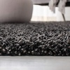 SAFAVIEH Area Rug 8×10 – Evolution Shag Collection – Large – Grey, Solid Design, Non-Shedding & Easy Cleaning, Ultra Plush Thick Pile, Ideal for Living Room, Bedroom, Dining Space (EVO520F)(Charcoal)