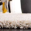 SAFAVIEH Area Rug 8×10 – Evolution Shag Collection – Large – Grey, Solid Design, Non-Shedding & Easy Cleaning, Ultra Plush Thick Pile, Ideal for Living Room, Bedroom, Dining Space (EVO520F)(Ivory)