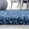 SAFAVIEH Area Rug 8×10 – Evolution Shag Collection – Large – Grey, Solid Design, Non-Shedding & Easy Cleaning, Ultra Plush Thick Pile, Ideal for Living Room, Bedroom, Dining Space (EVO520F)(Blue)
