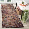 SAFAVIEH Area Rug 8×10 – Fiesta Shag Collection – Large – Multi, Modern Abstract Design, Non-Shedding & Easy Cleaning, Ideal for Living Room, Bedroom, Dining Space (FSG360M)(Multi Color)