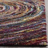 SAFAVIEH Area Rug 8×10 – Fiesta Shag Collection – Large – Multi, Modern Abstract Design, Non-Shedding & Easy Cleaning, Ideal for Living Room, Bedroom, Dining Space (FSG360M)(Multi Color)