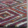 SAFAVIEH Area Rug 8×10 – Fiesta Shag Collection – Large – Multi, Modern Abstract Diamond Design, Non-Shedding & Easy Cleaning, Ideal for Living Room, Bedroom, Dining Space (FSG384M)(Multi Color)
