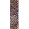 SAFAVIEH Area Rug 8×10 – Fiesta Shag Collection – Large – Multi, Modern Abstract Diamond Design, Non-Shedding & Easy Cleaning, Ideal for Living Room, Bedroom, Dining Space (FSG384M)(Multi Color)