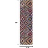 SAFAVIEH Area Rug 8×10 – Fiesta Shag Collection – Large – Multi, Modern Abstract Diamond Design, Non-Shedding & Easy Cleaning, Ideal for Living Room, Bedroom, Dining Space (FSG384M)(Multi Color)