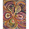 SAFAVIEH Area Rug 8×10 – Fiesta Shag Collection – Large – Multi, Modern Floral Design, Non-Shedding & Easy Cleaning, Ideal for Living Room, Bedroom, Dining Space (FSG383M)