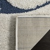 SAFAVIEH Area Rug 8×10 – Florida Shag Collection – Large – Cream & Blue, Scroll Design, Non-Shedding & Easy Cleaning, Plush Thick Pile, Ideal for Living Room, Bedroom, Dining Space (SG468-1165)(Cream/Blue)