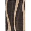 SAFAVIEH Area Rug 8×10 – Florida Shag Collection – Large – Cream & Dark Brown, Stripe Design, Non-Shedding & Easy Cleaning, Plush Thick Pile, Ideal for Living Room, Bedroom, Dining Space (SG451-1128)