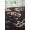SAFAVIEH Area Rug 8×10 – Florida Shag Collection – Large – Dark Brown & Smoke, Floral Pattern, Non-Shedding & Easy Cleaning, Plush Thick Pile, Ideal for Living Room, Bedroom, Dining Space (SG463-2879)
