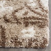 SAFAVIEH Area Rug 8×10 – Florida Shag Collection – Large – Smoke & Beige, Floral Design, Non-Shedding & Easy Cleaning, Plush Thick Pile, Ideal for Living Room, Bedroom, Dining Space (SG457-7913)(Beige/Cream)
