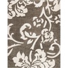 SAFAVIEH Area Rug 8×10 – Florida Shag Collection – Large – Smoke & Beige, Floral Design, Non-Shedding & Easy Cleaning, Plush Thick Pile, Ideal for Living Room, Bedroom, Dining Space (SG458-7913)