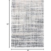SAFAVIEH Area Rug 8×10 – Fontana Shag Collection – Large – Grey & Ivory, Modern Design, Non-Shedding & Easy Cleaning, Ultra Plush Thick Pile, Ideal for Living Room, Bedroom, Dining Space (FNT856G)