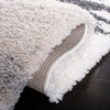 SAFAVIEH Area Rug 8×10 – Fontana Shag Collection – Large – Grey & Ivory, Modern Design, Non-Shedding & Easy Cleaning, Ultra Plush Thick Pile, Ideal for Living Room, Bedroom, Dining Space (FNT898F)(Grey/Ivory)