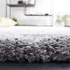 SAFAVIEH Area Rug 8×10 – Fontana Shag Collection – Large – Ivory & Grey, Modern Design, Non-Shedding & Easy Cleaning, Ultra Plush Thick Pile, Ideal for Living Room, Bedroom, Dining Space (FNT831A)(Ivory/Grey)