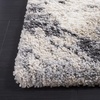 SAFAVIEH Area Rug 8×10 – Fontana Shag Collection – Large – Ivory & Grey, Modern Design, Non-Shedding & Easy Cleaning, Ultra Plush Thick Pile, Ideal for Living Room, Bedroom, Dining Space (FNT834A)(Ivory/Grey)