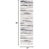 SAFAVIEH Area Rug 8×10 – Fontana Shag Collection – Large – Ivory & Grey, Modern Design, Non-Shedding & Easy Cleaning, Ultra Plush Thick Pile, Ideal for Living Room, Bedroom, Dining Space (FNT833A)(Ivory/Grey)