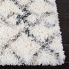 SAFAVIEH Area Rug 8×10 – Fontana Shag Collection – Large – Ivory & Grey, Moroccan Pattern, Non-Shedding & Easy Cleaning, Ultra Plush Thick Pile, Ideal for Living Room, Bedroom, Dining Space (FNT845A)(Ivory/Grey)