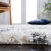 SAFAVIEH Area Rug 8×10 – Fontana Shag Collection – Large – Ivory & Grey, Moroccan Pattern, Non-Shedding & Easy Cleaning, Ultra Plush Thick Pile, Ideal for Living Room, Bedroom, Dining Space (FNT845A)(Ivory/Grey)