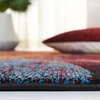 SAFAVIEH Area Rug 8×10 – Glacier Collection – Large – Red & Green, Modern Abstract Design, Non-Shedding & Easy Cleaning, Ideal for Living Room, Bedroom, Office, Dining Space (GLA126Q)