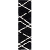 SAFAVIEH Area Rug 8×10 – Hi-Lo Shag Collection – Large – Charcoal & Ivory, Non-Shedding & Easy Cleaning, Ultra Plush Thick Raised Pile, Ideal for Living Room, Bedroom, Dining Space (HLS206H)(Charcoal/Ivory)