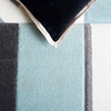 SAFAVIEH Area Rug 8×10 – Hollywood Collection – Large – Ivory & Peacock Blue, Mid-Century Modern Design, Non-Shedding & Easy Cleaning, Ideal for Living Room, Bedroom, Office, Dining Space (HLW709B)(Ivory/Aqua)