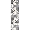 SAFAVIEH Area Rug 8×10 – Hollywood Collection – Large – Ivory & Peacock Blue, Mid-Century Modern Design, Non-Shedding & Easy Cleaning, Ideal for Living Room, Bedroom, Office, Dining Space (HLW709B)(Ivory/Grey)
