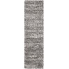 SAFAVIEH Area Rug 8×10 – Hudson Shag Collection – Large – Grey & Ivory, Modern Design, Non-Shedding & Easy Cleaning, Ultra Plush Thick Pile, Ideal for Living Room, Bedroom, Dining Space (SGH297F)(Grey/Ivory)