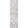 SAFAVIEH Area Rug 8×10 – Hudson Shag Collection – Large – Grey & Ivory, Trellis Pattern, Non-Shedding & Easy Cleaning, Ultra Plush Thick Pile, Ideal for Living Room, Bedroom, Dining Space (SGH269F)(Ivory/Grey)