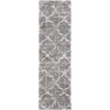 SAFAVIEH Area Rug 8×10 – Hudson Shag Collection – Large – Grey & Ivory, Trellis Pattern, Non-Shedding & Easy Cleaning, Ultra Plush Thick Pile, Ideal for Living Room, Bedroom, Dining Space (SGH269F)(Grey/Ivory)