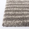SAFAVIEH Area Rug 8×10 – Hudson Shag Collection – Large – Navy & Ivory, Modern Design, Non-Shedding & Easy Cleaning, Ultra Plush Thick Pile, Ideal for Living Room, Bedroom, Dining Space (SGH298N)(Grey/Ivory)