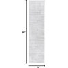 SAFAVIEH Area Rug 8×10 – Jasmine Shag Collection – Large – Light Grey & Ivory, Non-Shedding & Easy Cleaning, Ultra Plush Thick Pile, Ideal for Living Room, Bedroom, Dining Space (JSM100F)(Light Grey/Ivory)